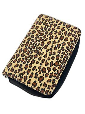 Mundi Leopard Print Travel Organizer Wallet Multiple Pockets Binder Full Zipper